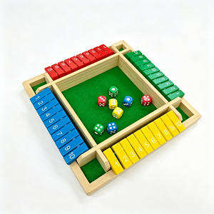 <span class=keywords><strong>Juego</strong></span> <span class=keywords><strong>de</strong></span> dados <span class=keywords><strong>de</strong></span> madera Shut the Box <span class=keywords><strong>de</strong></span> cuatro lados, <span class=keywords><strong>juego</strong></span> <span class=keywords><strong>de</strong></span> mesa con solapas numeradas <span class=keywords><strong>de</strong></span> colores, para 4 jugadores, <span class=keywords><strong>juego</strong></span> <span class=keywords><strong>de</strong></span> bebidas, juguete educativo <span class=keywords><strong>de</strong></span> matemáticas para el aula - Product Image 3