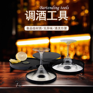 Boîte à sel et sucre à trois niveaux en verre Hiromi, accessoire de bar réutilisable pour cocktails et margaritas - Product Image 4