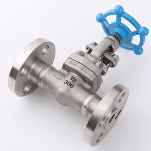 Válvula de globo manual DN80 de 3 pulgadas con embudo de PTFE, acero A105N, PN16/PN25, para agua y aceite, con volante de acero y extremo de brida - Product Image 1
