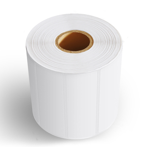 self-adhesive Blank Thermal <b>Labels</b> <b>Waterproof</b> 500pcs with Glassine Kiss Cut Sticker Rolls Writable for Packaging - Product Image 4