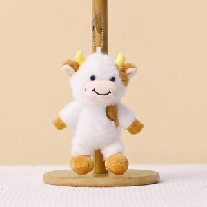 Llavero de Peluche de Vaca <span class=keywords><strong>Holstein</strong></span> Kawaii al por Mayor, Colgante Estético de Ganado, Accesorio para Bolsos, Juguete de Peluche para Niños, Recuerdos de Fiesta - Product Image 2