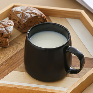 Tazas de Café Negras Mate con Logotipo Personalizado, Taza de Té de Cerámica para Oficina - Product Image 6
