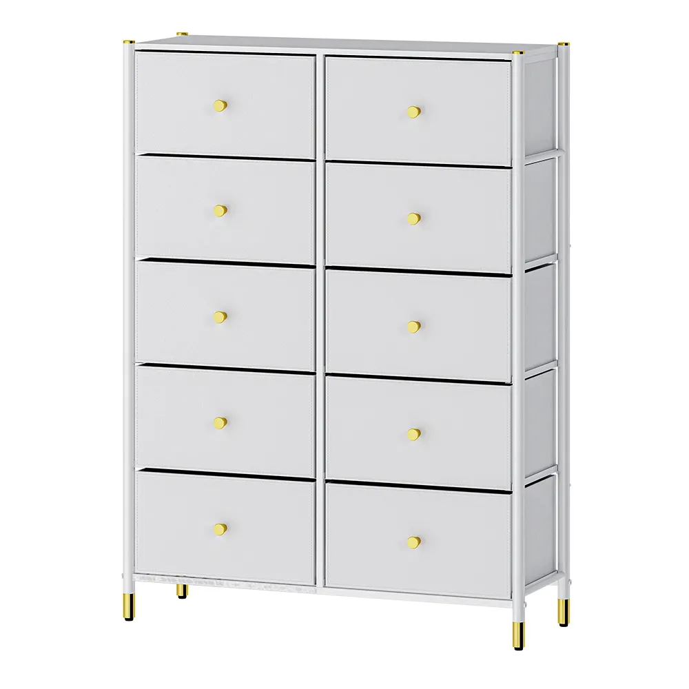 Multiple models available Dressers 6 Drawers Bedroom Furniture Metal Storage Organizer Metal Drawer Organizer