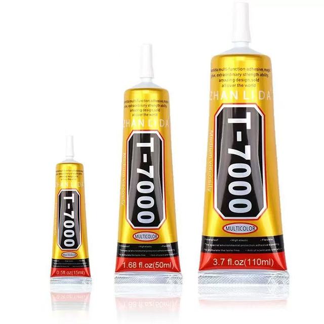 T7000 Silicone Glue Adhesive for Mobile Phones & Tablet Screen Repair Strong Bond 15ML/50ML/110ML