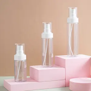 Pulverizador de garrafa cosmética para animais, spray de plástico transparente, 80ml, 120ml, 150ml, garrafas de spray, venda imperdível