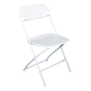 Outdoor Padded White black colors Wedding Banquet Event Wimbledon Foldable Plastic Resin Folding Chairs for events