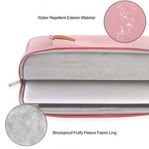 High Quality Soft Neoprene <b>Laptop</b> Sleeve Waterproof Lightweight Portable Convenient Zipper Pocket Modern Premium - Product Image 6