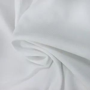 Tessuto bianco Jersey Interlock in poliestere per tessuto elasticizzato con stampa a sublimazione per uniforme sportiva