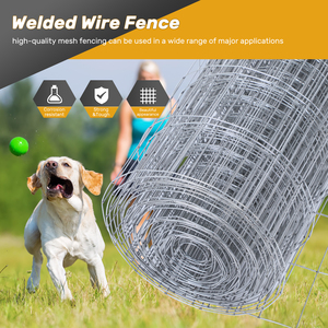 15GA 1.85MM Galvanized Welded <b>Wire</b> <b>Mesh</b> Roll 36inch x 50FT 2" x 4" Opening for Outdoor Fence Protection - Product Image 6
