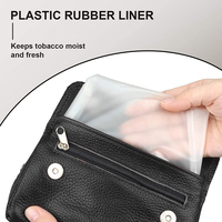 Sac de rangement en cuir véritable, accessoires de tuyaux personnalisés, pochette pour tuyaux, pour 2 tuyaux, nouveauté