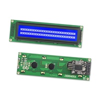 SCCdisplay Russische Zeichen JXD2402A-IIC COB STN Blau Negativ 24x2 Zeichen LCD-Modul I2C Hohe Helligkeit LED-Hintergrundbeleuchtung