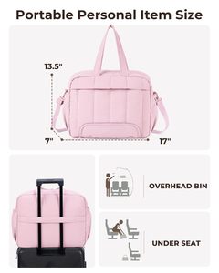 Sac de voyage rembourré Spirit Airlines 18x14x8 le mieux noté avec compartiment à chaussures, bagage cabine sous siège - Product Image 2
