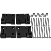 Pièces CNC de précision personnalisées en aluminium 7075, charnières de porte avant et arrière pour voiture