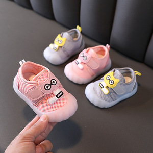 새로운 디자인 고양이 스타일 부드러운 단독 운동화 소녀 소년 메쉬 사전 워커 아기 신발 아기 0-3 메쉬 유아 신발 - Product Image 2