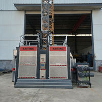 Monte-charge de chantier SC200 à moteur haute efficacité, commande de fréquence, fonctionnement fluide, galvanisé, pour utilisation sur site, 2000 kg
