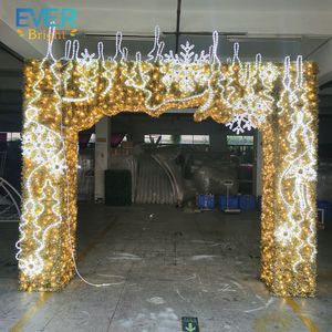 Luci a tunnel per festival natalizi, decorazione notturna per esterni in PVC per promenade costiere e percorsi da giardino - Product Image 3