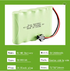 Bộ pin sạc lại NiMH AA xanh 6V 2600mAh tùy chỉnh KINVS dành cho điện thoại di động & máy ảnh - Có sẵn - Product Image 4