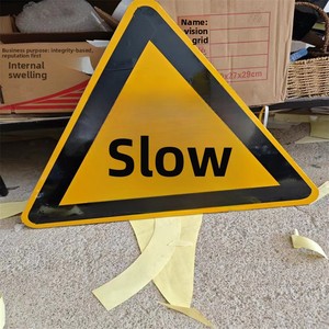 Segnali Triangolari di Avvertimento per Cantieri Stradali, Strade di Montagna, Curve <span class=keywords><strong>a</strong></span> <span class=keywords><strong>Sinistra</strong></span>/<span class=keywords><strong>Destra</strong></span>, Pendenze Ripide <span class=keywords><strong>e</strong></span> Incroci <span class=keywords><strong>a</strong></span> T - Product Image 3