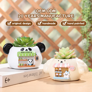 Maceta de Resina al por Mayor con Diseño de Animales, Adorno Lúdico para Tienda de Mascotas, Hogar, Oficina, Escritorio, Decoración para Suculentas, Regalo - Product Image 3