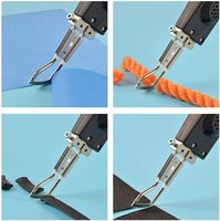 Couteau thermique électrique sans fil DC 18V 115W, kit de coupe de tissu, outil de coupe de tissu chauffant portable, couteau thermique pour ruban, couteau thermique pour ruban