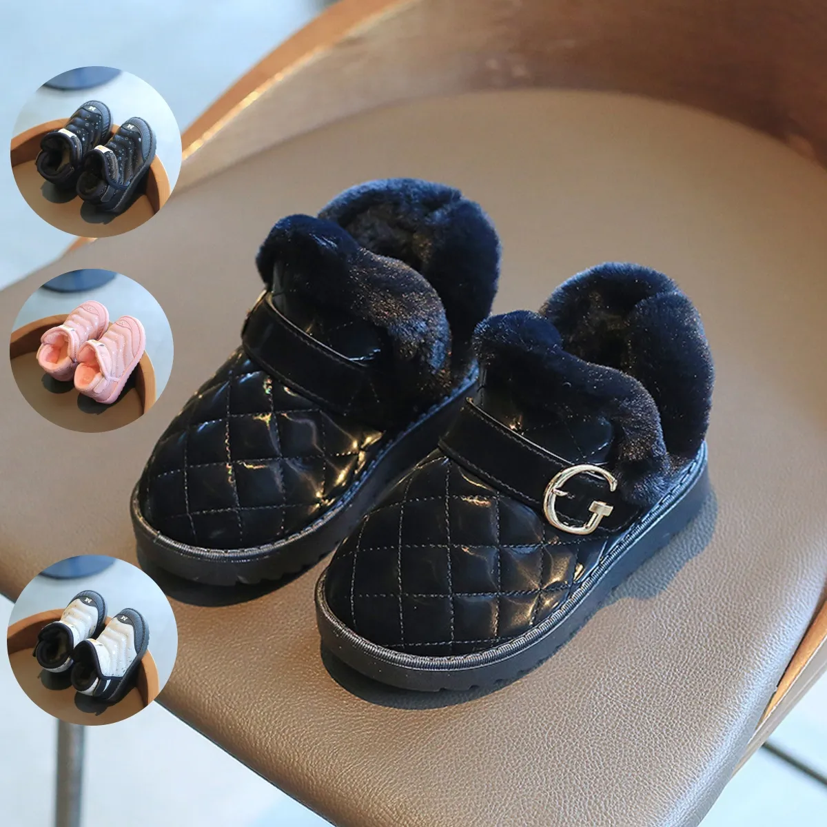 Stivali da neve termica invernali alla moda nuovi stivali casual di alta qualità per bambine e bambini piccoli