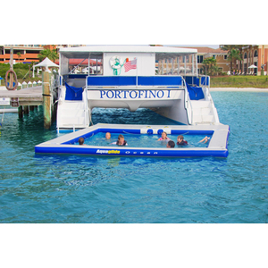 Sp2604 Ngoài Trời Gia Đình Khung Lớn Hồ Bơi Đặt Drop Stitch Nổi Sundeck Đảo <span class=keywords><strong>Dock</strong></span> Bơi Bơm Hơi Nền Tảng Hồ Bơi - Product Image 6