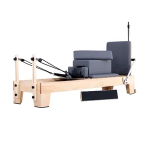 Yoga Pilates Gimnasio Uso doméstico personalizado Pilates Reformer Madera maciza Superventas Deportes Pilates Reformer