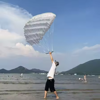 Parawing de sport nautique 4,5 m léger pour le foiling, OEM ODM, avec poignée en fibre de carbone, poids adapté 50-200 kg