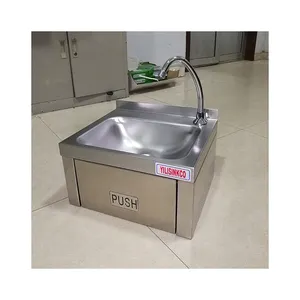 Factory Supply Manually Control Water Knee Operated Handmade Hospital Wash Basin