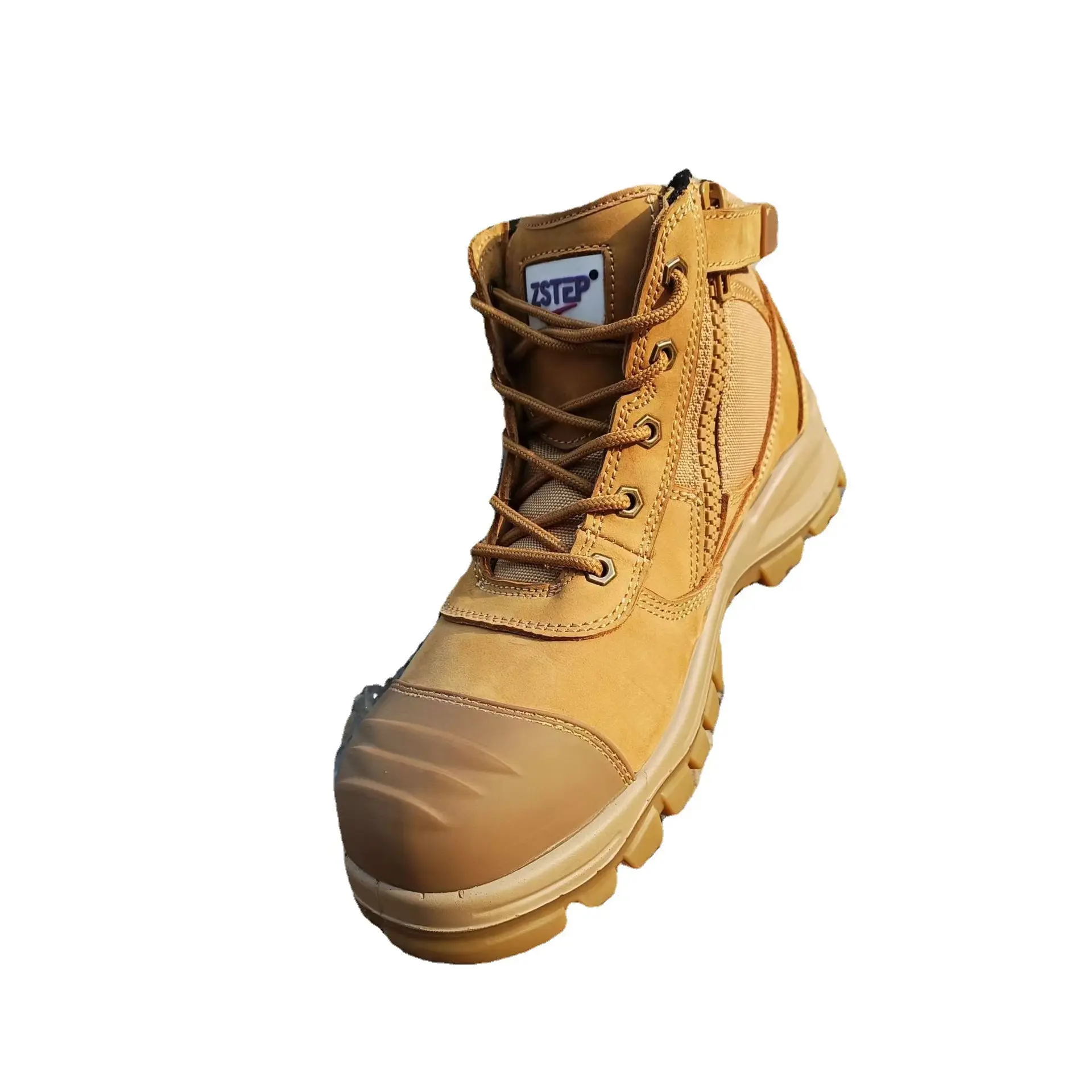 Anti-Crash Anti-Puncture Anti-Static, Anti-Ski, Anti-Oil Steel Toe Man Safety Boot Shoes Protective Work Boots For Mining