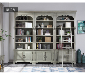 Librería de Lujo Personalizada para Toda la Casa con Escalera, Muebles Clásicos para Estudio, Oficina en Casa y Biblioteca, para Sala de Estar y Apartamento - Product Image 2