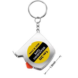 Small Tape Measure <b>Mini</b> Retractable Measuring Tape Keychains - Product Image 1