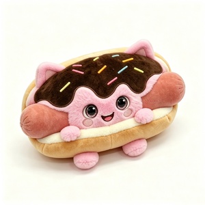 Peluche personnalisée en forme de sandwich au toast, design pain, nourriture, dessert, boulangerie, rembourrée en coton PP, pour bébé, Halloween - Product Image 3