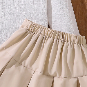 Conjunto de <span class=keywords><strong>Ropa</strong></span> Casual de Alta Calidad de 2 Piezas <span class=keywords><strong>para</strong></span> <span class=keywords><strong>Adolescentes</strong></span>, Venta al por Mayor, Trajes de Falda <span class=keywords><strong>para</strong></span> Primavera y Otoño, Diseño Sólido - Product Image 3