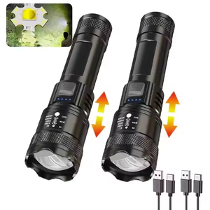 High Strong Power <b>Led</b> <b>Flashlights</b> Torch with Display Light USB Charging Camping Fishing Emergency Lantern - Product Image 5