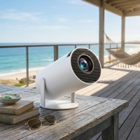 Projecteur intelligent HY300PRO, source LED 30000 heures, dissipation thermique stable, double WiFi, miroir d'écran de téléphone, projecteur LED portable