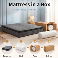Matelas hybride à ressorts Bonnell et mousse haute densité, tailles Twin, Full, Queen, respirant, confort doux, literie pour la maison