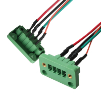 MX 1.25 4-poliger 12P-DFK-MC steck barer Klemmenblock-Steck verbinder mit 3,81mm Abstand unterstützt mehrere Arten von elektronischen Bildschirm anschlüssen