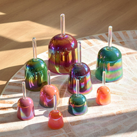 Ensemble de 9 bols chantants en cristal Solfeggio Special Herz, instrument de sonothérapie pour la guérison énergétique et le nettoyage du corps