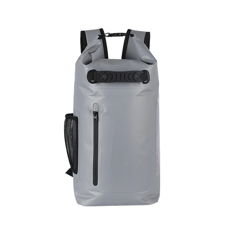 Outdoor Waterproof Backpack 25L with 500D PVC Tarpaulin Dry Bag Waterproof Boating Kayaking Camping Bag