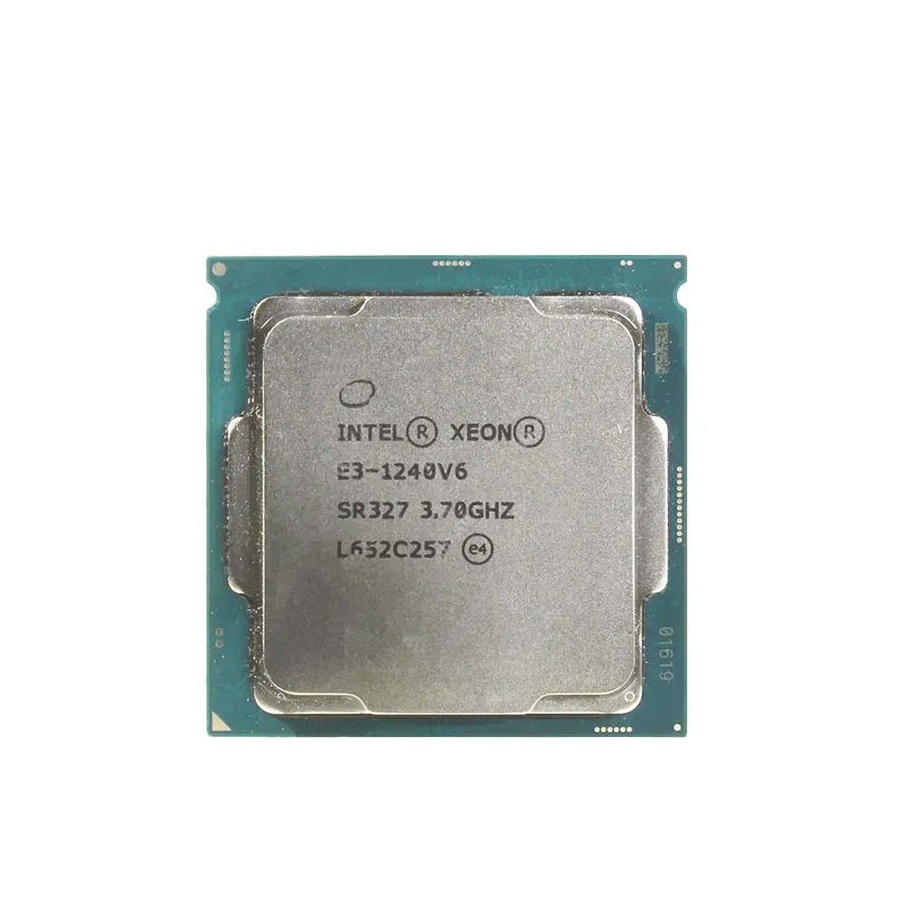 SR00H CPU 3.5GHz 4 çekirdek tepsi paketi sunucu işlemcisi E3-1240V6