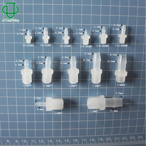 Conector de Pagoda Recto Externo Roscado Jiyou 10-32 1/4-28UNF 1/8NPT 1/4NPT de Plástico ABS - Product Image 1