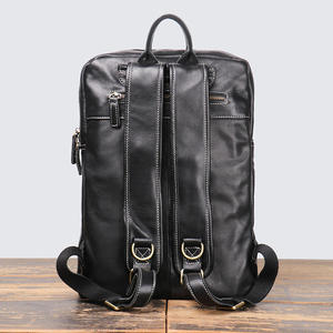 Mochila para computadora Andong de 14 pulgadas para hombre, bolso de hombro de cuero genuino de vaca, mochila de viaje para negocios, gran capacidad, bolso de moda 3424 - Product Image 3