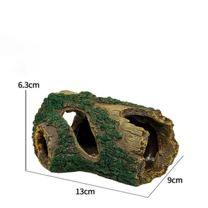 Décoration de cachette en résine pour animaux - Ornement d'aquarium et de terrarium en fausse boisée morte pour reptiles - Product Image 6