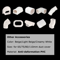 Kit de pièces pour climatiseur monosplit YOD, gaine de câblage décorative en PVC, gaine de conduit, ensemble de conduites, couvercle de ligne de conduit