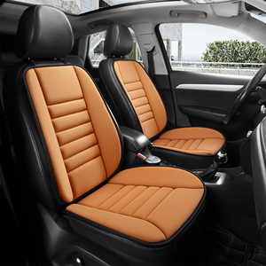 Housses de siège de voiture universelles toutes saisons en cuir, 2 pièces, respirantes et ventilées, coussins de siège chauds pour l'hiver, accessoires intérieurs - Product Image 2