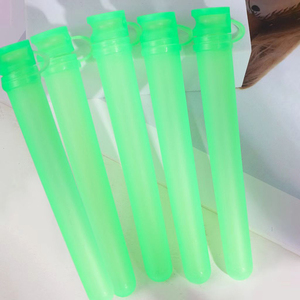 Tube en plastique transparent de 120 mm avec couvercle à clapet sécurité enfant, format King Size, de qualité alimentaire, avec couvercle de sécurité - Product Image 1