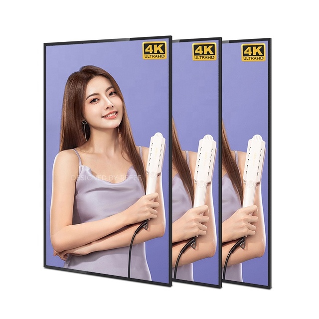 32 43 55 Inch 4K Video Wall Mounted Digital Signage Android Monitor Advertising Kiosk Menu Board Player LCD Display HD Screen