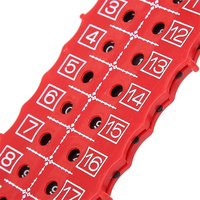Compteur de score de golf portable 18 trous double face avec porte-clés et bouton de réinitialisation – Dispositif de notation de golf en plastique