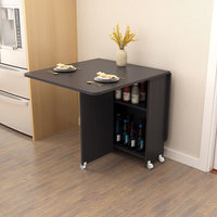 Table à manger pliable - Une table à manger simple, rectangulaire, ultra-mince, multifonctionnelle et portable pour les petits espaces de vie